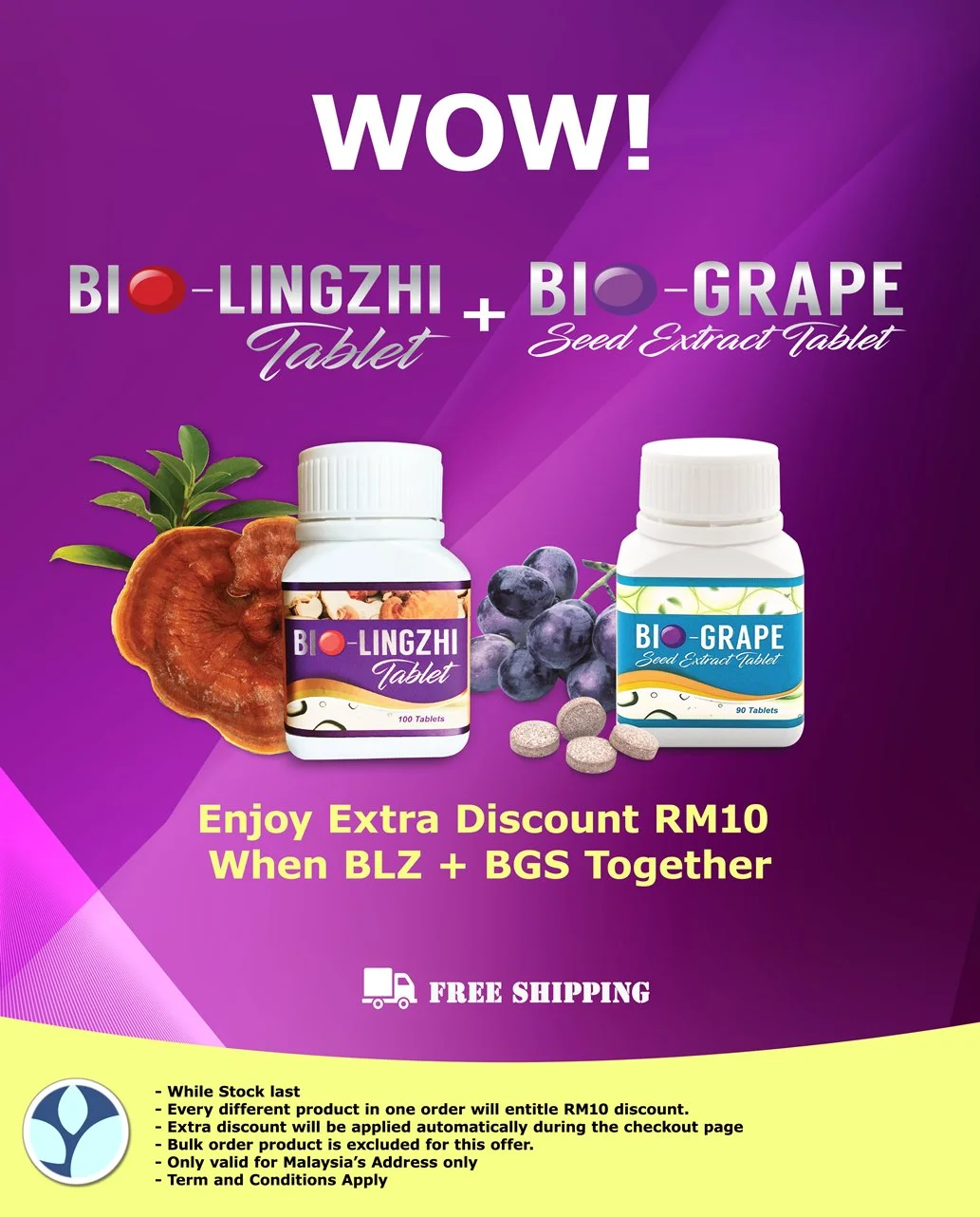 bio grape + bio lingzhi Promotion